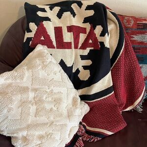 Alta Ski Resort Vintage Tapestry Blanket